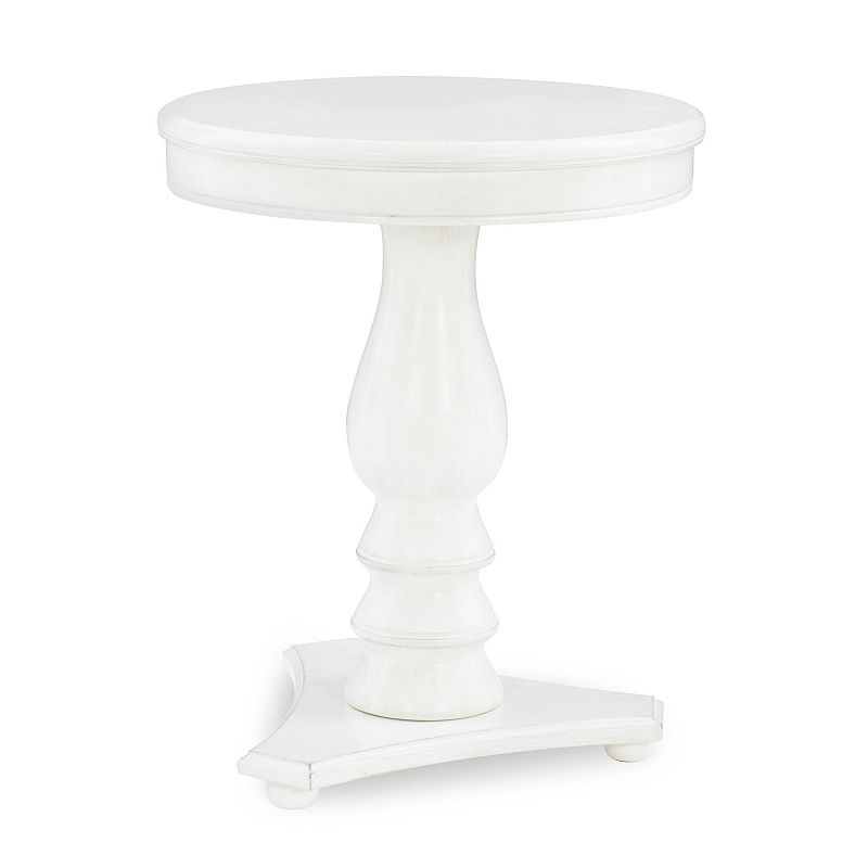 Linon Stanton Accent Side Table, White