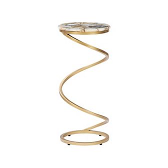 Linon Rian Spiral Drink Table