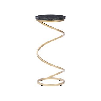 Linon Rian Spiral Drink Table