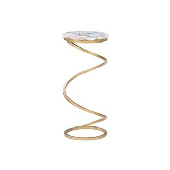 Linon Rian Spiral Drink Table