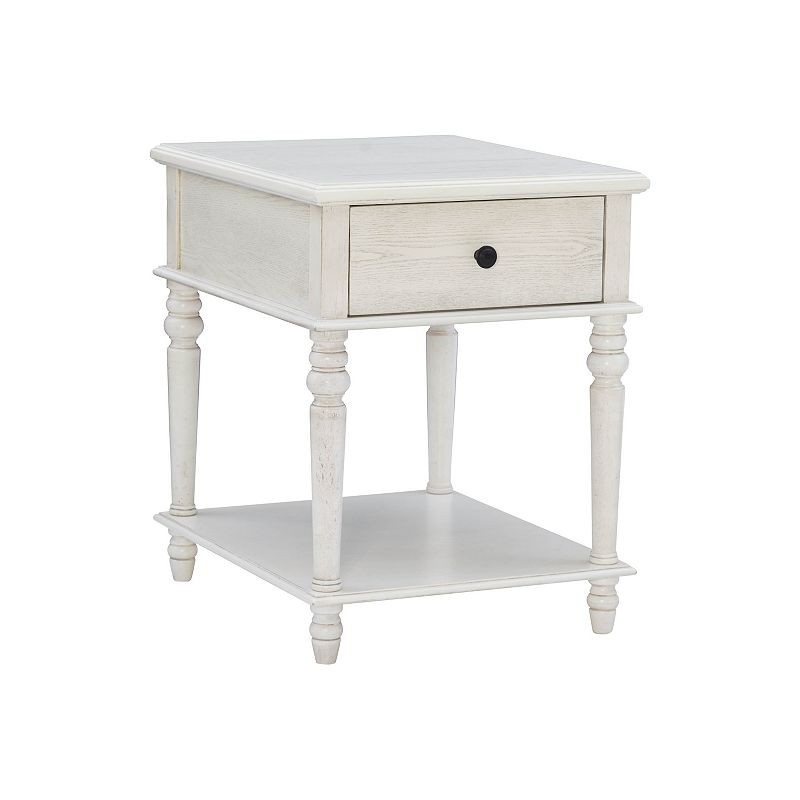 Linon McGhie Side Table, White