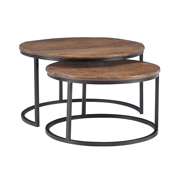 Linon Weston Nesting Coffee Table 2-Piece Set