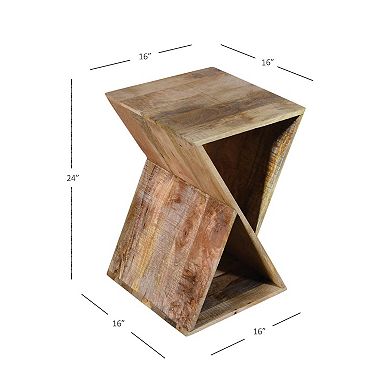 Linon Trevor Triangle Side Table