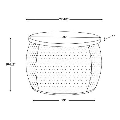 Linon Royce Storage Drum