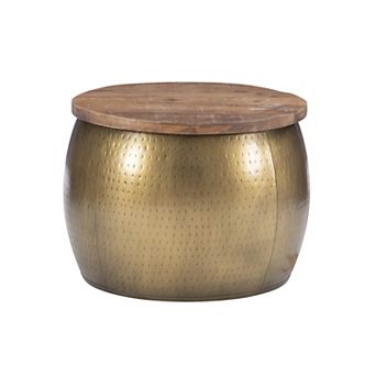 Linon Royce 18.5 in Storage Drum