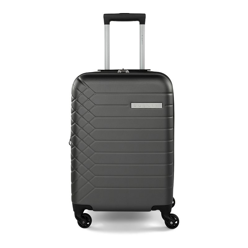 Bugatti Mecca Hardside Spinner Luggage, Grey, 28 INCH
