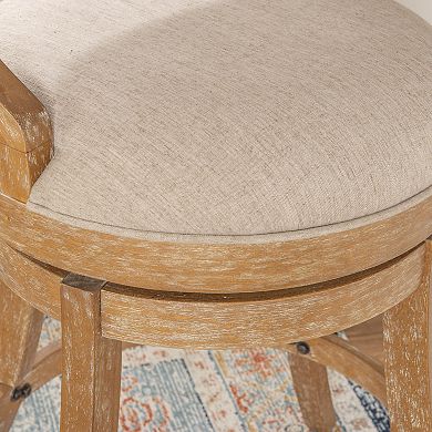Linon Gilda Big and Tall Swivel Bar Stool