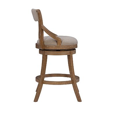 Linon Gilda Big and Tall Swivel Bar Stool