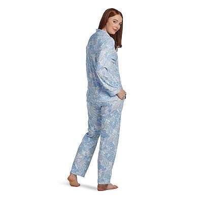Women's Miss Elaine Essentials 2 pc. Pajama Shirt & Pajama Pant Set