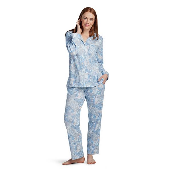 Women's Miss Elaine Essentials 2 pc. Pajama Shirt & Pajama Pant Set