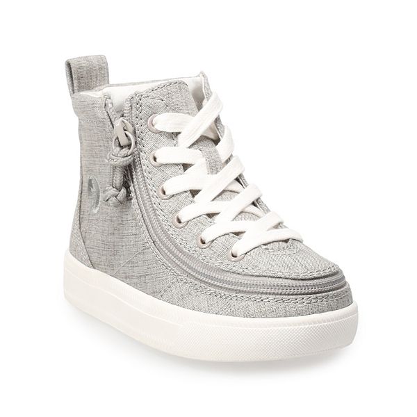 BILLY Footwear Grey Jersey Toddler High Top Sneakers - Bayside (10 T)