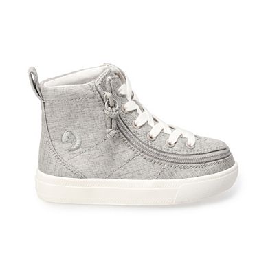 BILLY Footwear Grey Jersey Toddler Adaptive High Top Sneakers