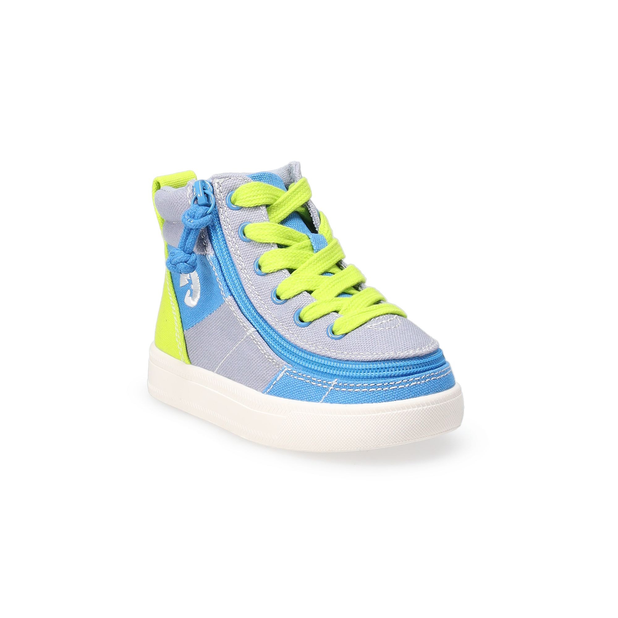 BILLY Footwear Grey Jersey Toddler Adaptive High Top Sneakers, Toddler Unis