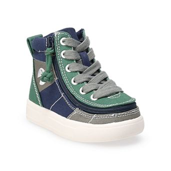 BILLY Footwear Grey Jersey Toddler Adaptive High Top Sneakers