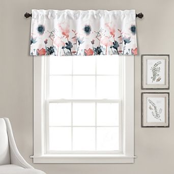 Lush Decor Zuri Flora Light Filtering Valance