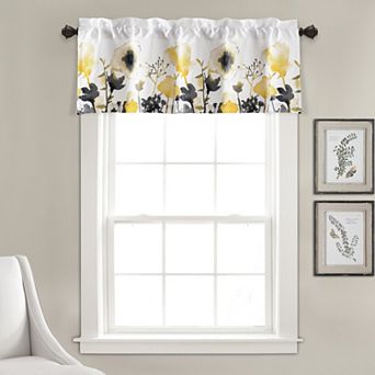 Lush Decor Zuri Flora Light Filtering Valance