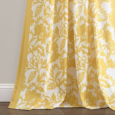 Lush Decor Emma Textured Jacobean Window Curtain Panel