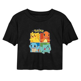 Juniors' Pokémon Quad Cropped Tee