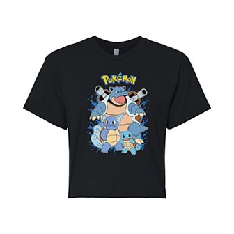 Juniors' Pokémon Squirtle Cropped Tee