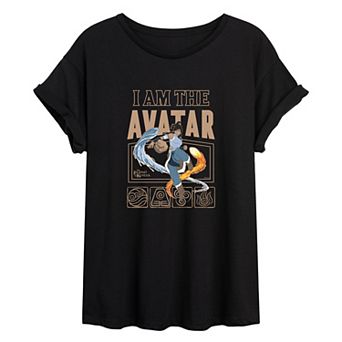 Juniors' The Legend Of Korra "I Am The Avatar" Oversized Tee