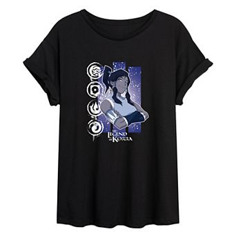 Juniors' The Legend Of Korra Oversized Tee