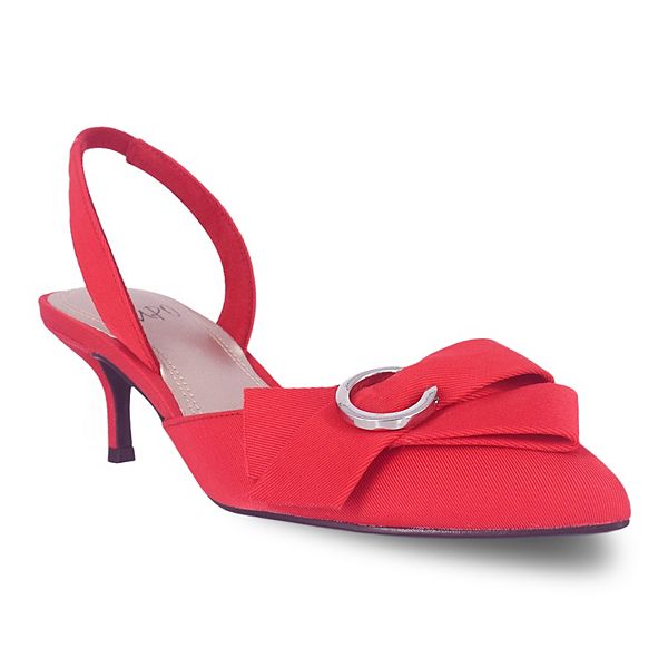 Impo Esme Women's Slingback Ornamented Bow Pumps