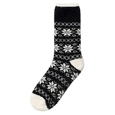 cuddl duds sherpa lined lounge socks