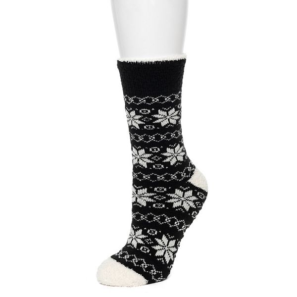 cuddl duds sherpa lined lounge socks