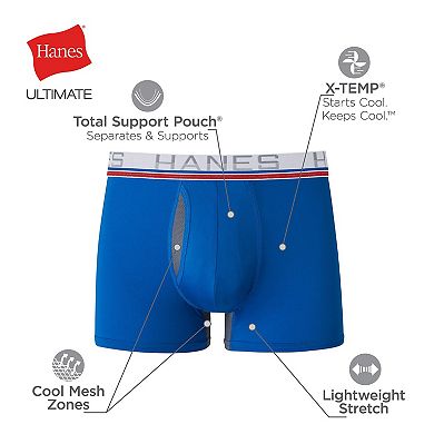 Men's Hanes Ultimate® 4-pack X-Temp® Comfort-Flex Fit® Total Support Pouch™ Trunks