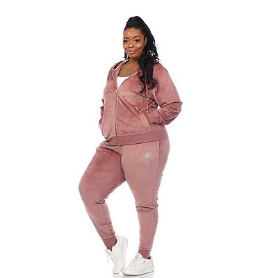 Plus size velour sweatsuit online