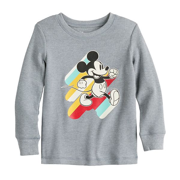 Toddler Boy Disney Mickey Mouse Vintage Rainbow Thermal Graphic Tee by ...