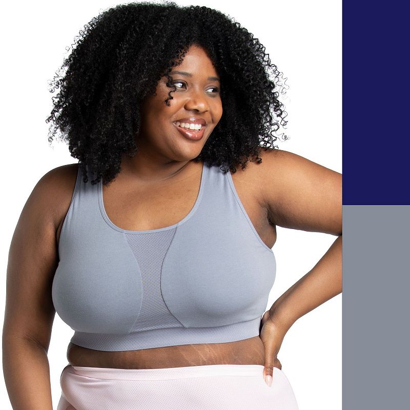 Plus Size Fruit of the Loom Fit for Me 2-pack Comfort Bra 2DCSCKP, Womens,