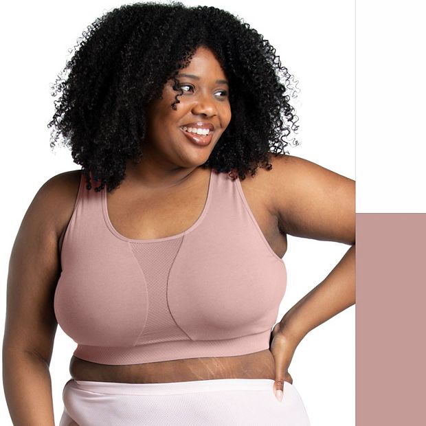 Plus Size Fruit of the Loom® Fit for Me 2-pack Comfort Bra 2DCSCKP
