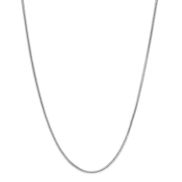 Ladies' 1.2mm Snake Chain Necklace in Sterling Silver - 20