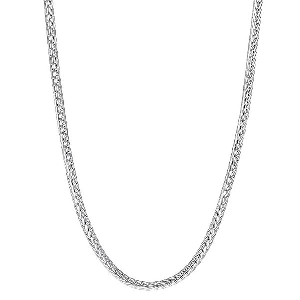 Stella Grace Sterling Silver Foxtail Chain Necklace