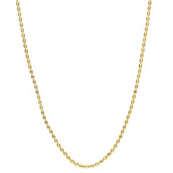 Stella Grace Sterling Silver Oval Ball Chain Necklace