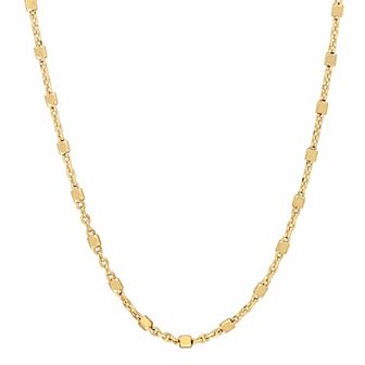 Stella Grace Sterling Silver Bead Chain Necklace