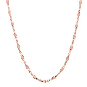 Stella Grace Sterling Silver Bead Chain Necklace