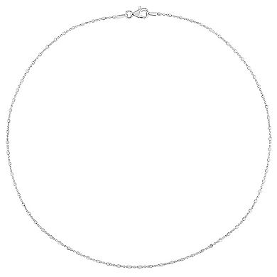 Stella Grace Sterling Silver Bead Chain Necklace