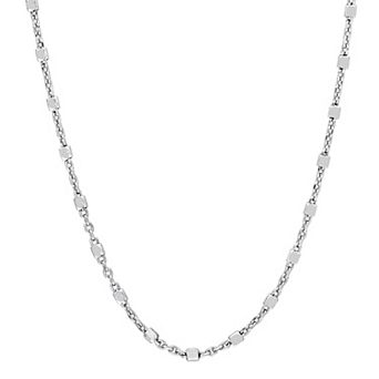 Stella Grace Sterling Silver Bead Chain Necklace