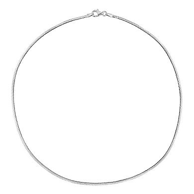 Stella Grace 18k Gold Over Silver 3 mm Herringbone Chain Necklace