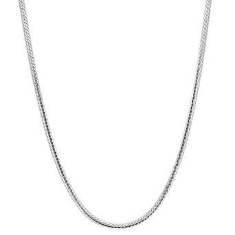 Stella Grace Sterling Silver 3 mm Herringbone Chain Necklace