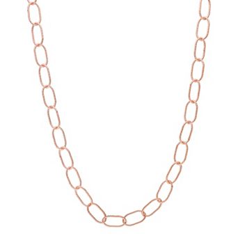 Stella Grace Sterling Silver 6.5 mm Twisted Rolo Chain Necklace