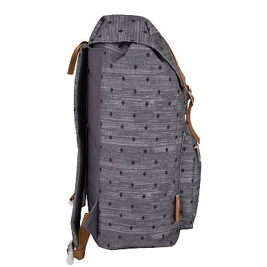 Emma & Chloe Diamond Dot Flap Backpack