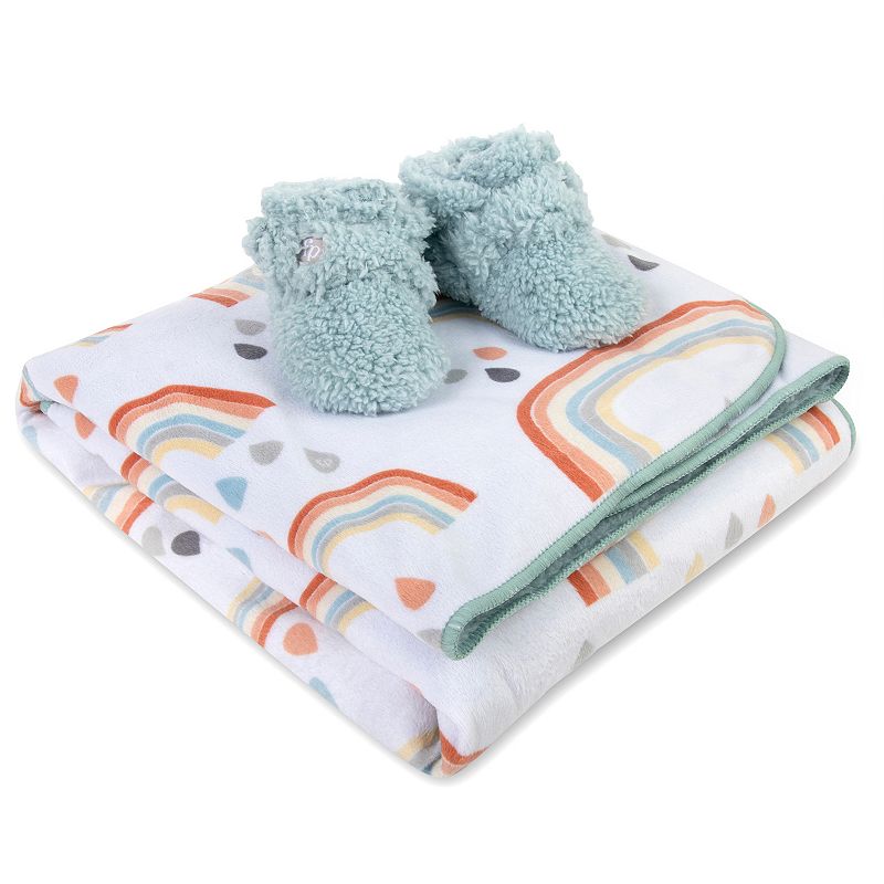 Fisher-Price Cloud Dreams Fleece Blanket & Booties Set, Multicolor