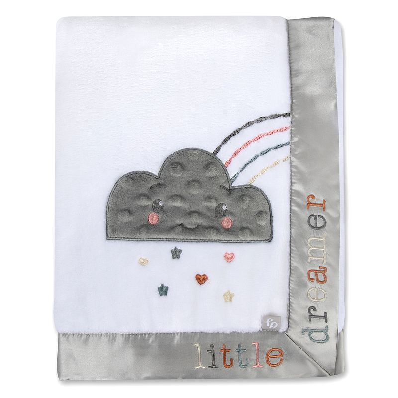 Fisher-Price Cloud Dreams Fleece Baby Blanket, White