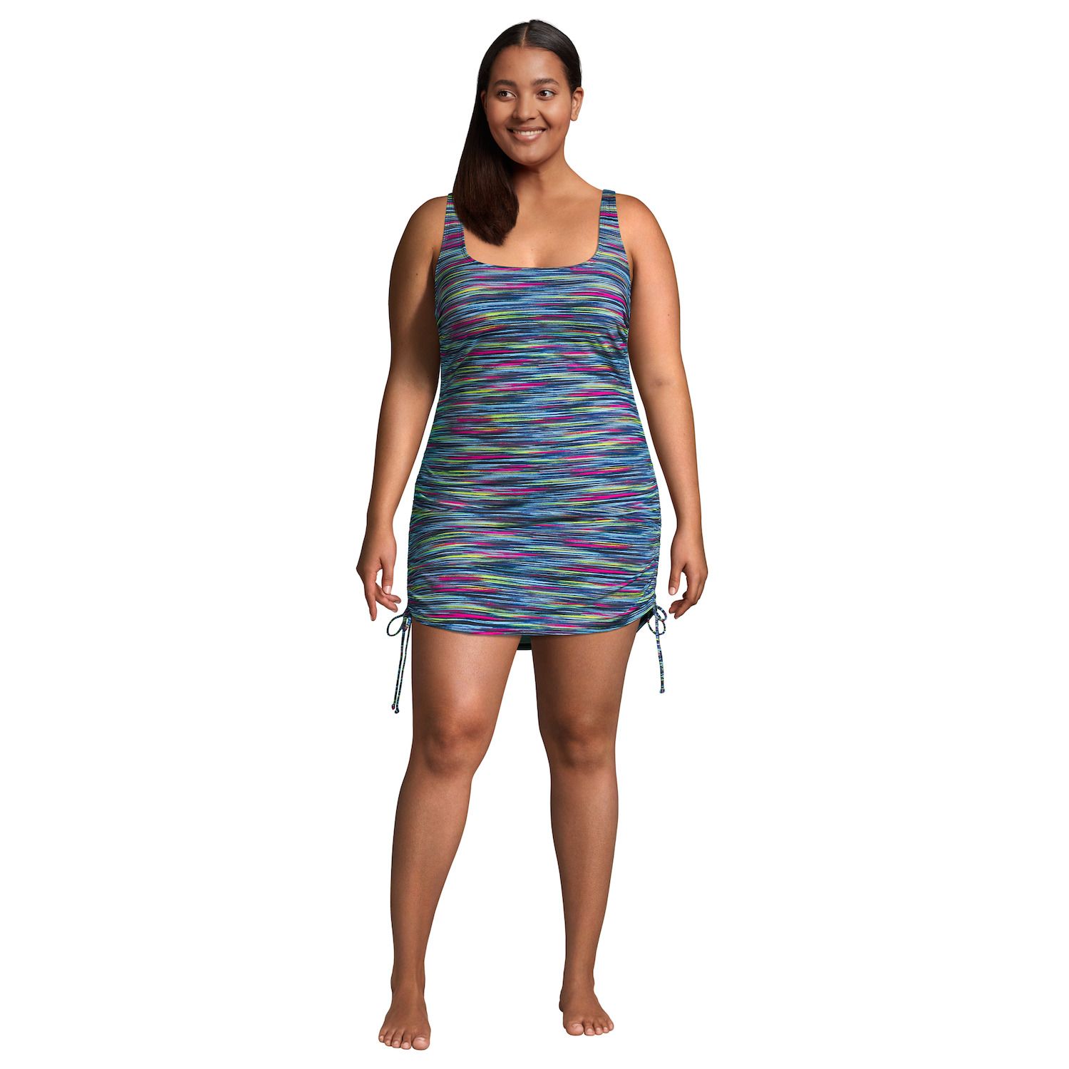 flattering swim dress