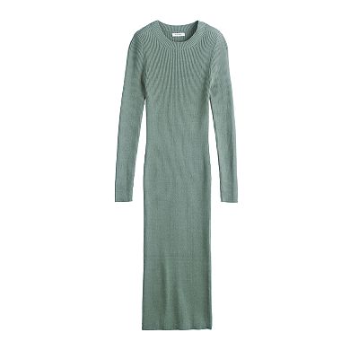Women's Nine West Long Sleeve Crewneck Dress