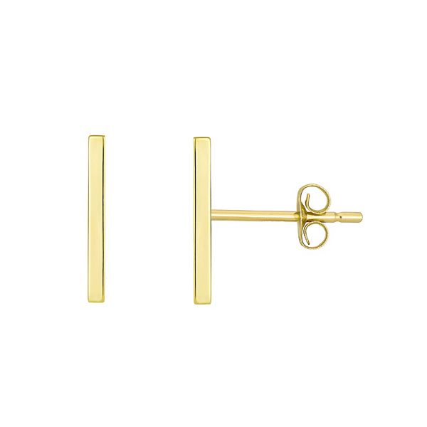Taylor Grace 10k Gold Bar Stud Earrings