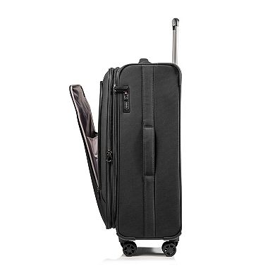 Champs SMART Softech Collection 2-Piece Softside Spinner Luggage Set with USB Port